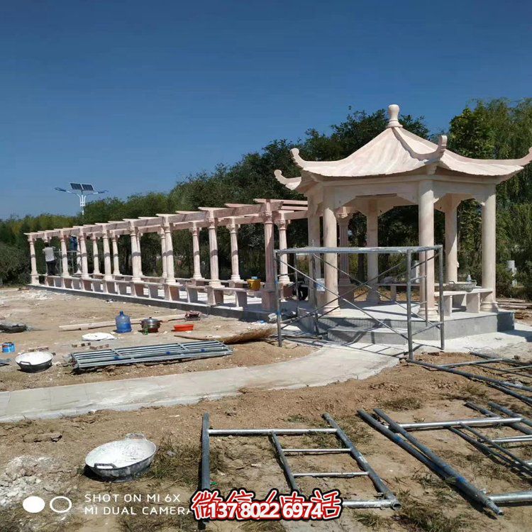 園林景觀大理石石雕長(zhǎng)廊雕塑