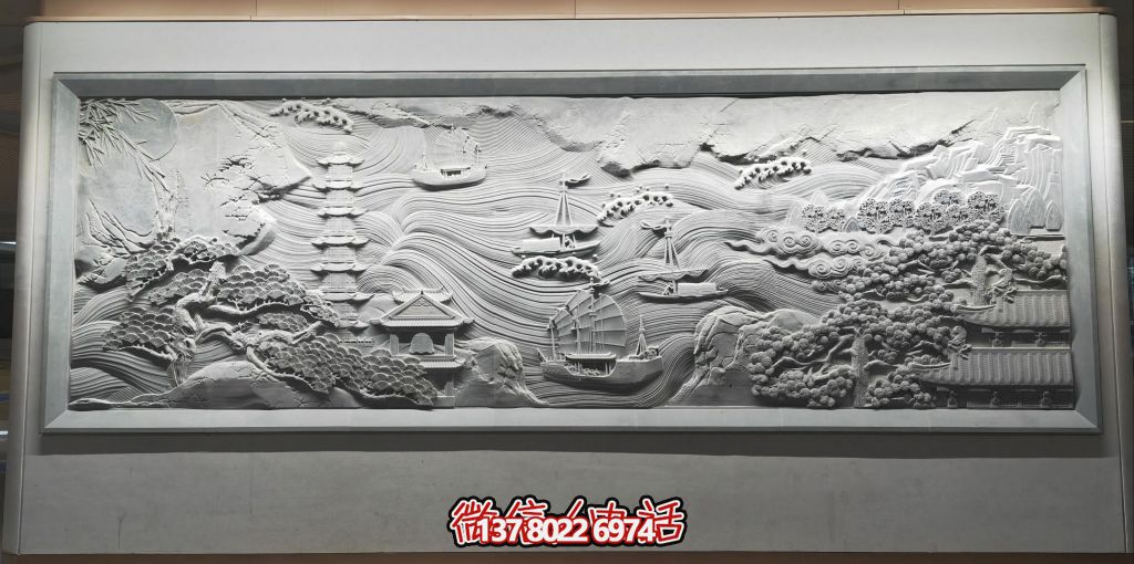 古韻山海景，帆影塔光共逸興