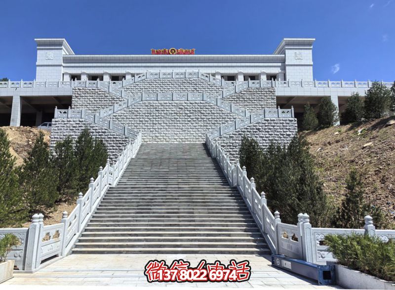 花崗巖露臺石雕步梯、欄桿欄板